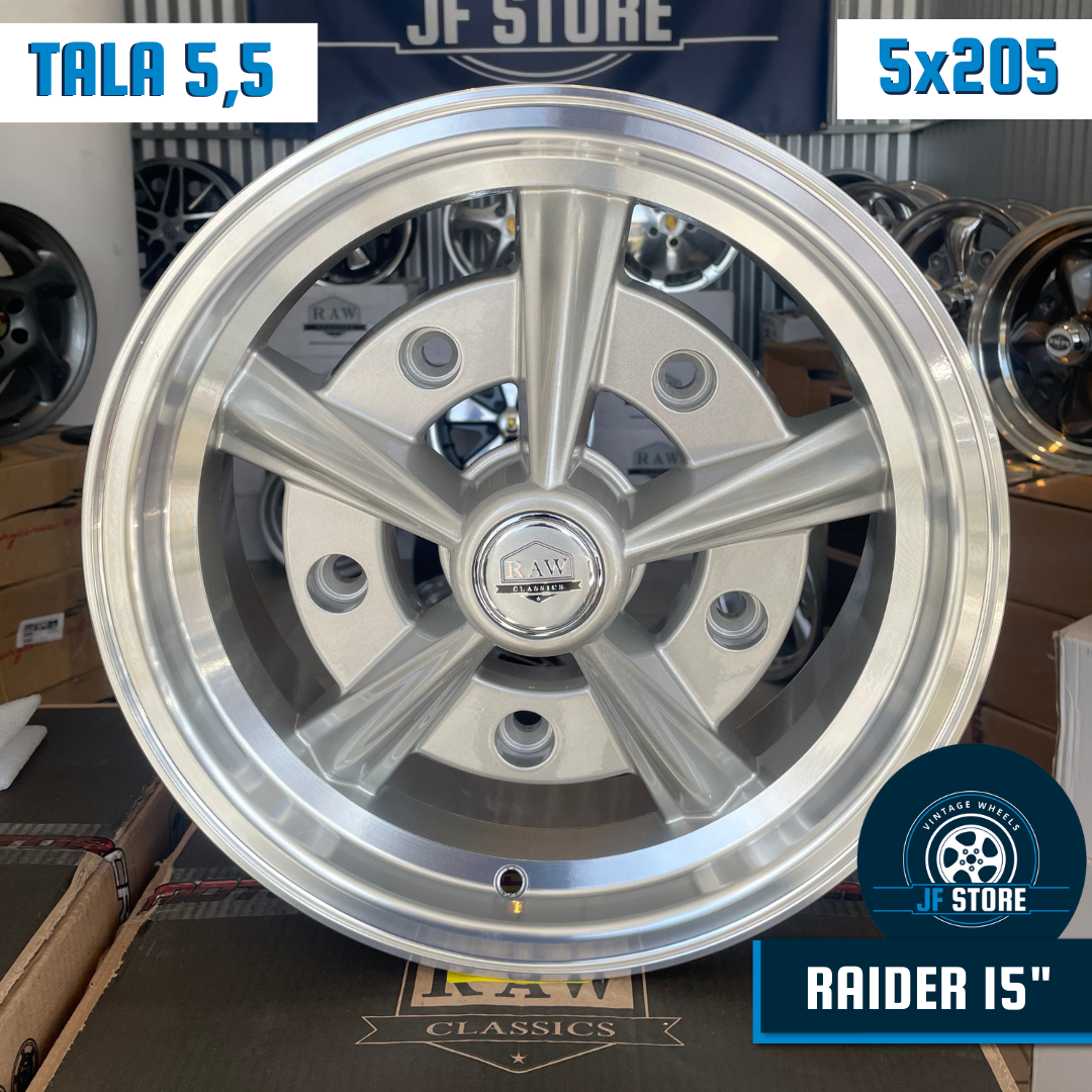 Set of Raider Wheels 15" Silver