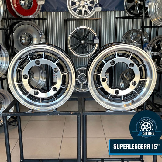 Set of Superleggera Wheels 15" Black