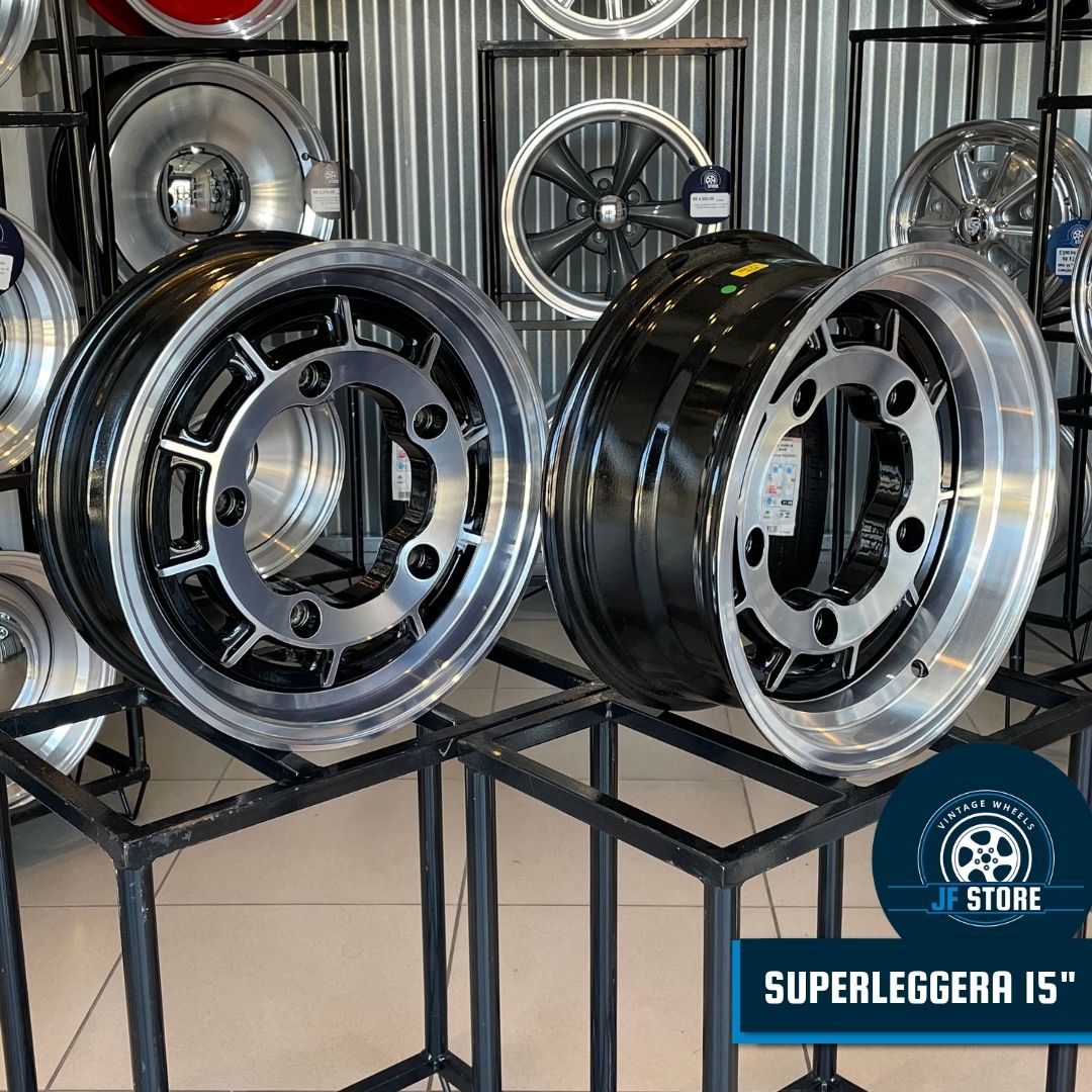 Set of Superleggera Wheels 15" Black