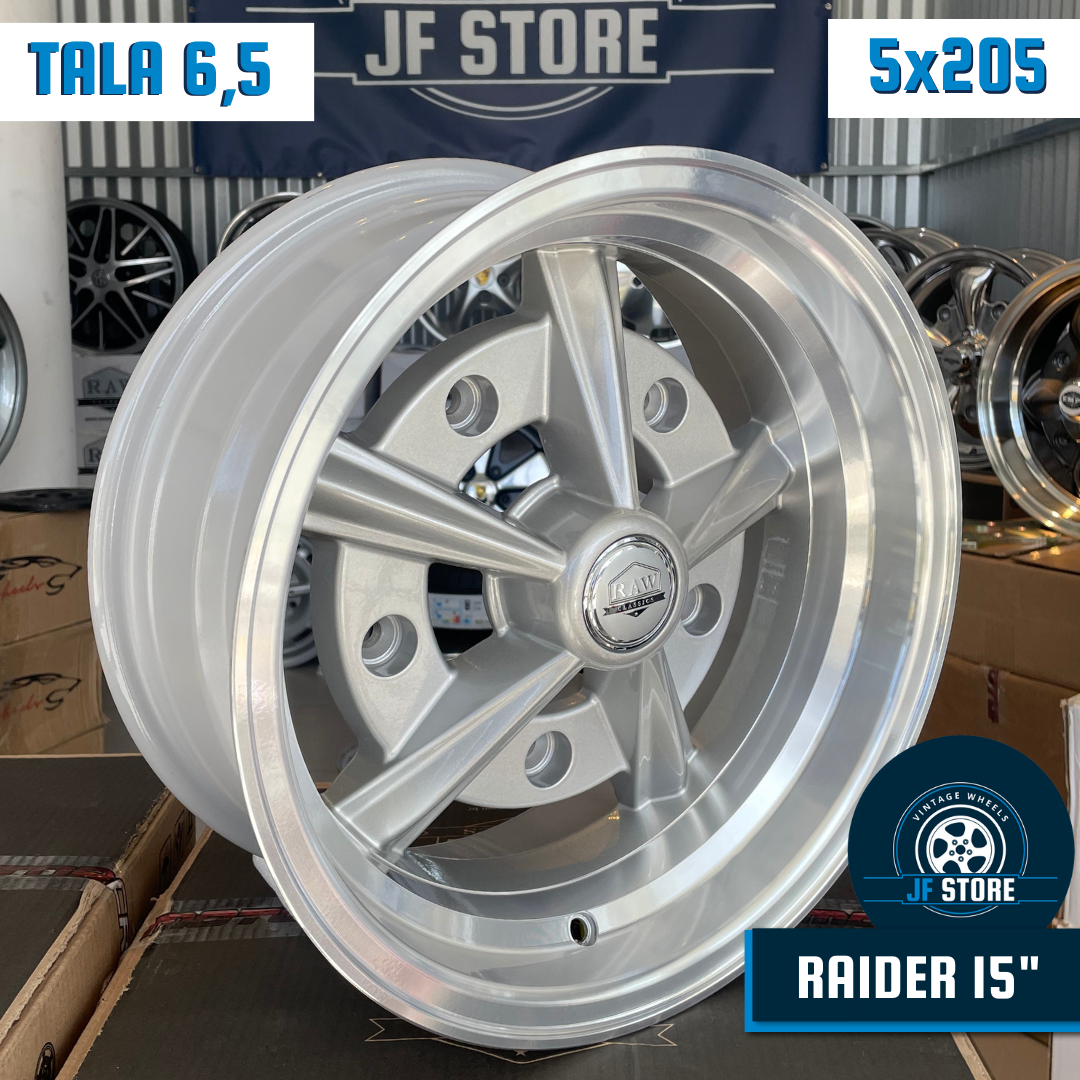 Set of Raider Wheels 15" Silver