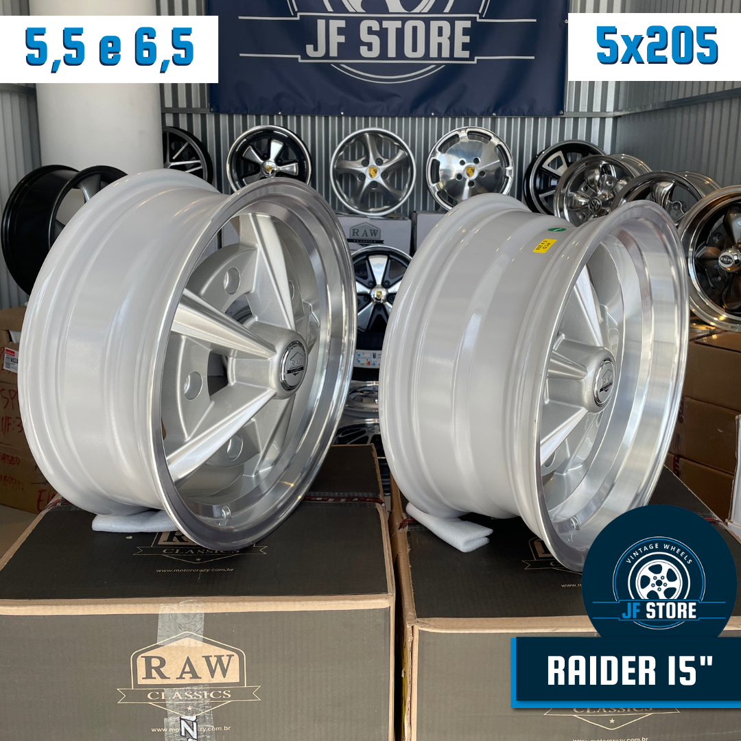 Set of Raider Wheels 15" Silver