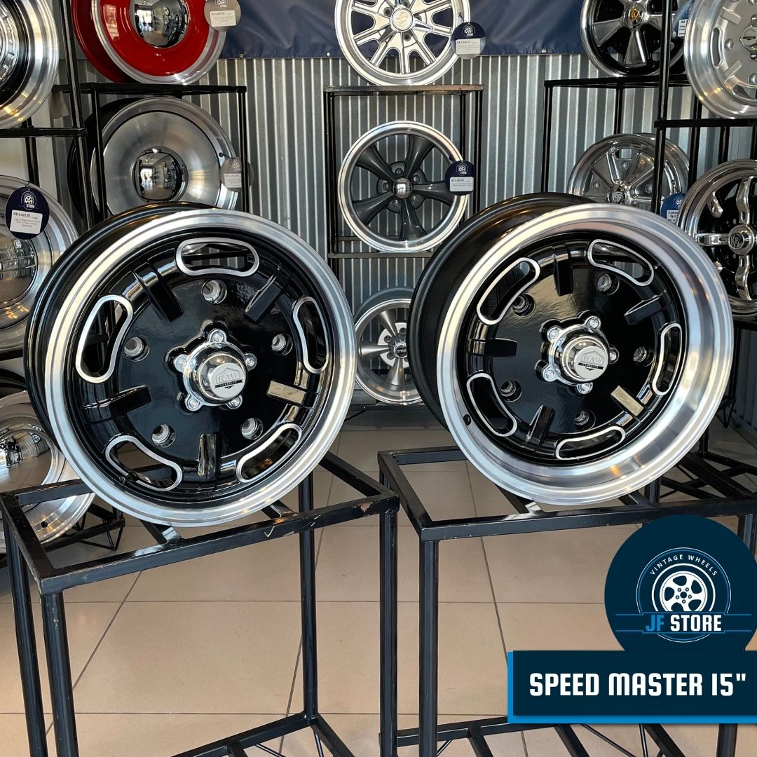 Set of Speed Master Wheels 15" Black