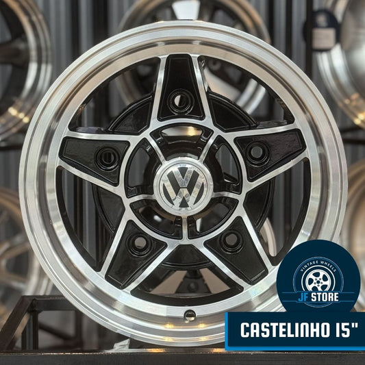 Set of Castelinho Wheels 15" Black