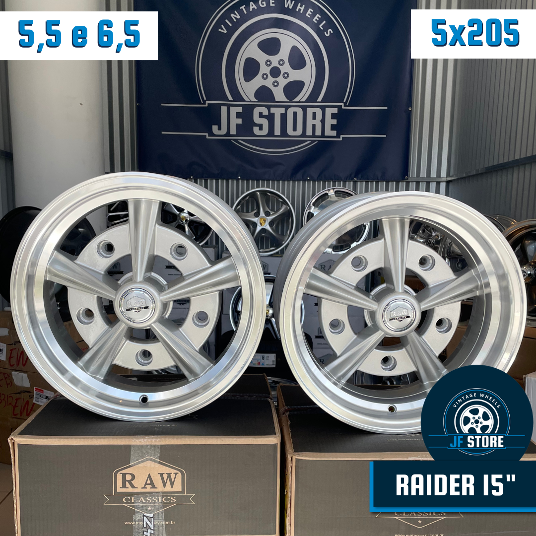 Set of Raider Wheels 15" Silver