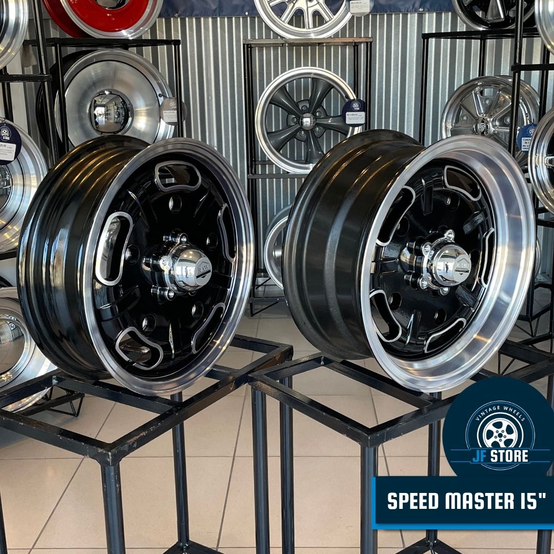 Set of Speed Master Wheels 15" Black