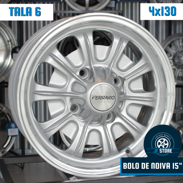 Set of Bolo de Noiva Wheels 15" 4x130