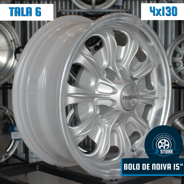 Set of Bolo de Noiva Wheels 15" 4x130