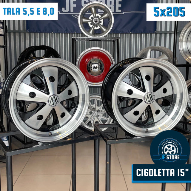 Set of Cigoletta Wheels 15" 5x205 dual-width