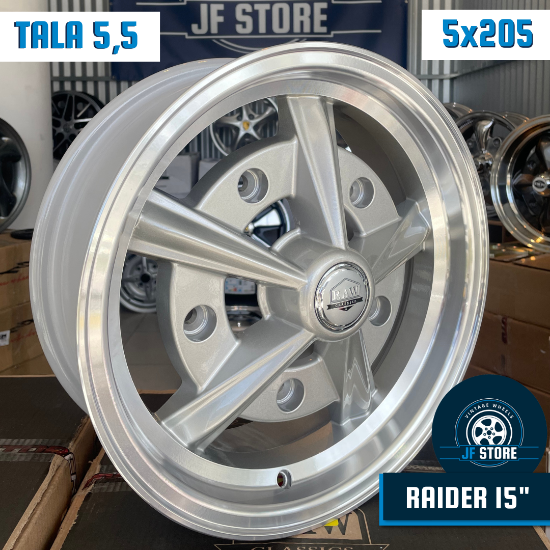 Set of Raider Wheels 15" Silver