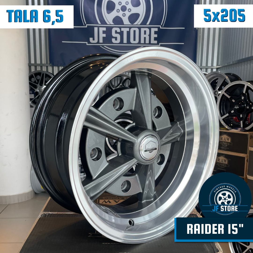 Set of Raider Wheels 15" Graphite