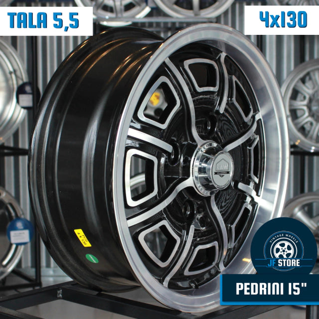Set of Pedrini Wheels 15" Black