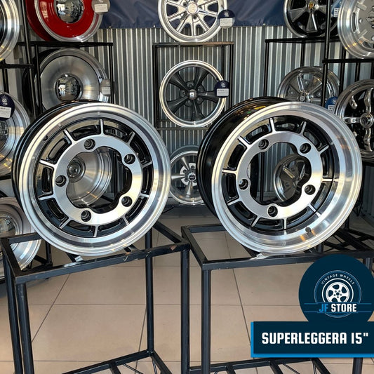 Set of Superleggera Wheels 15" Black