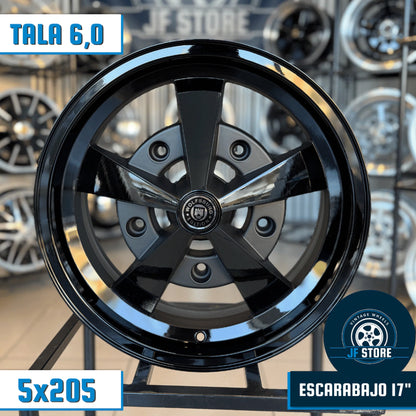 Set of Escarabajo Wheels 17" Black