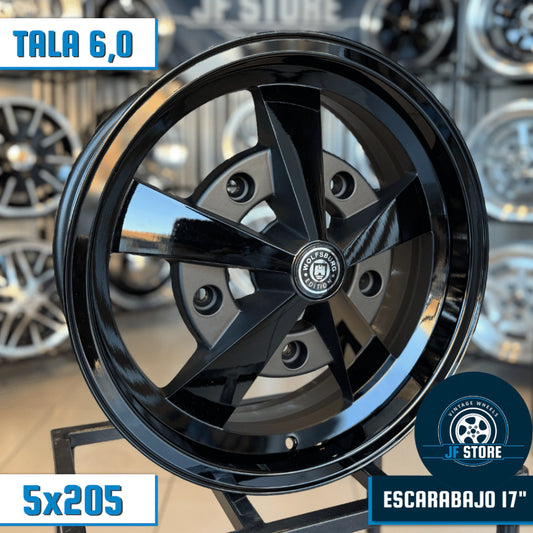 Set of Escarabajo Wheels 17" Black