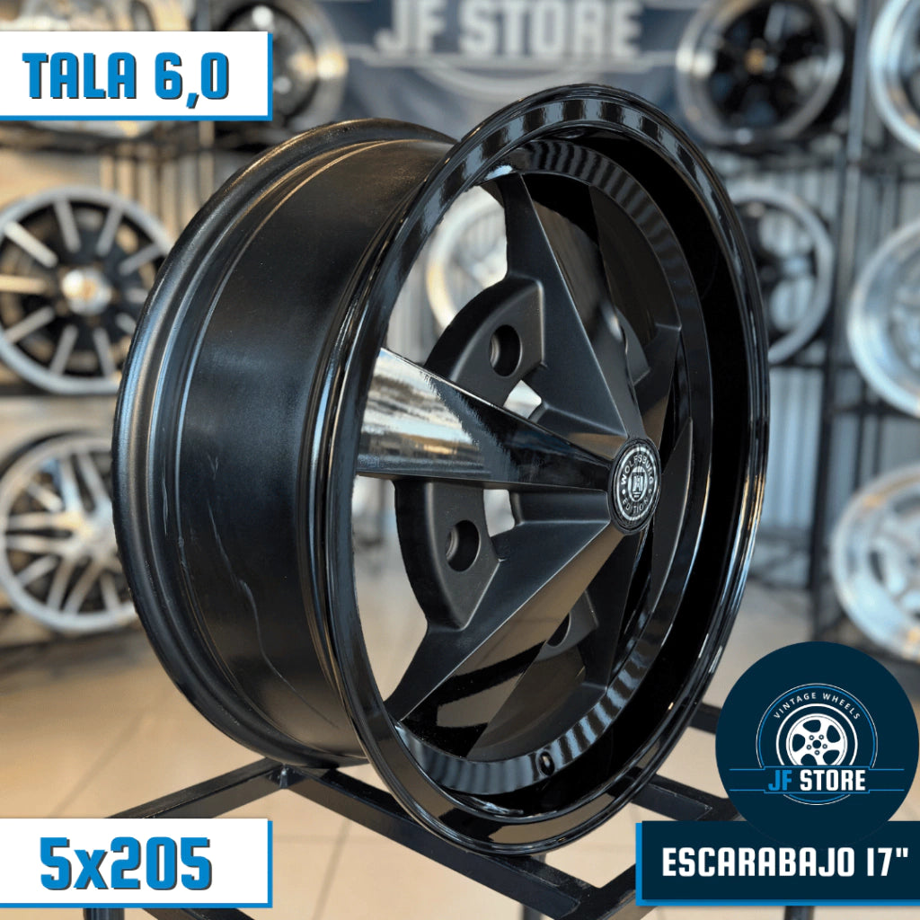 Set of Escarabajo Wheels 17" Black