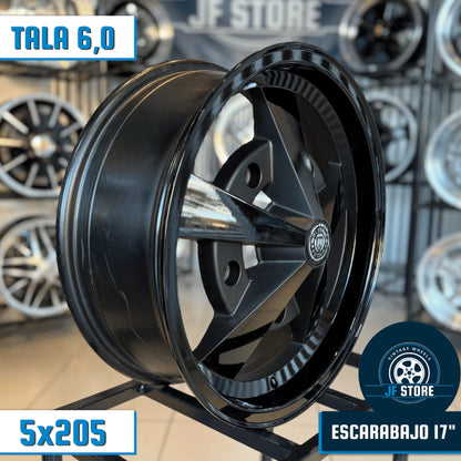 Set of Escarabajo Wheels 17" Black