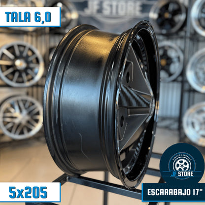 Set of Escarabajo Wheels 17" Black