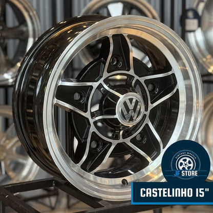 Set of Castelinho Wheels 15" Black