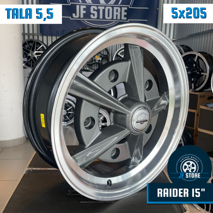 Set of Raider Wheels 15" Graphite