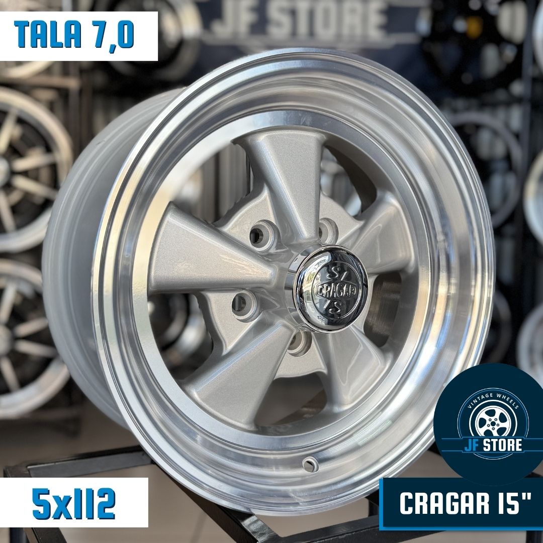 Set of KR Cragar Wheels 15" Silver