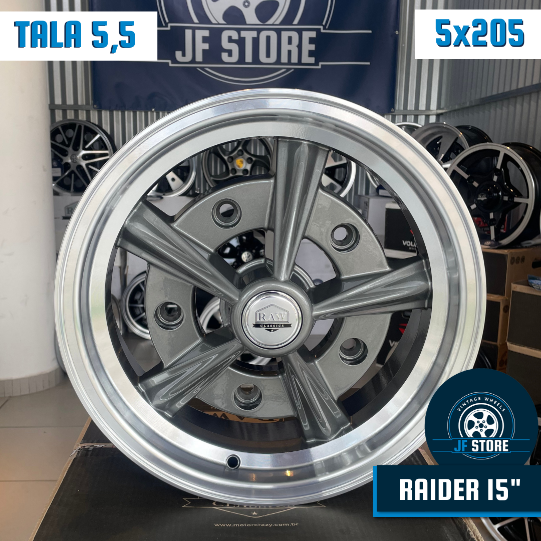 Set of Raider Wheels 15" Graphite