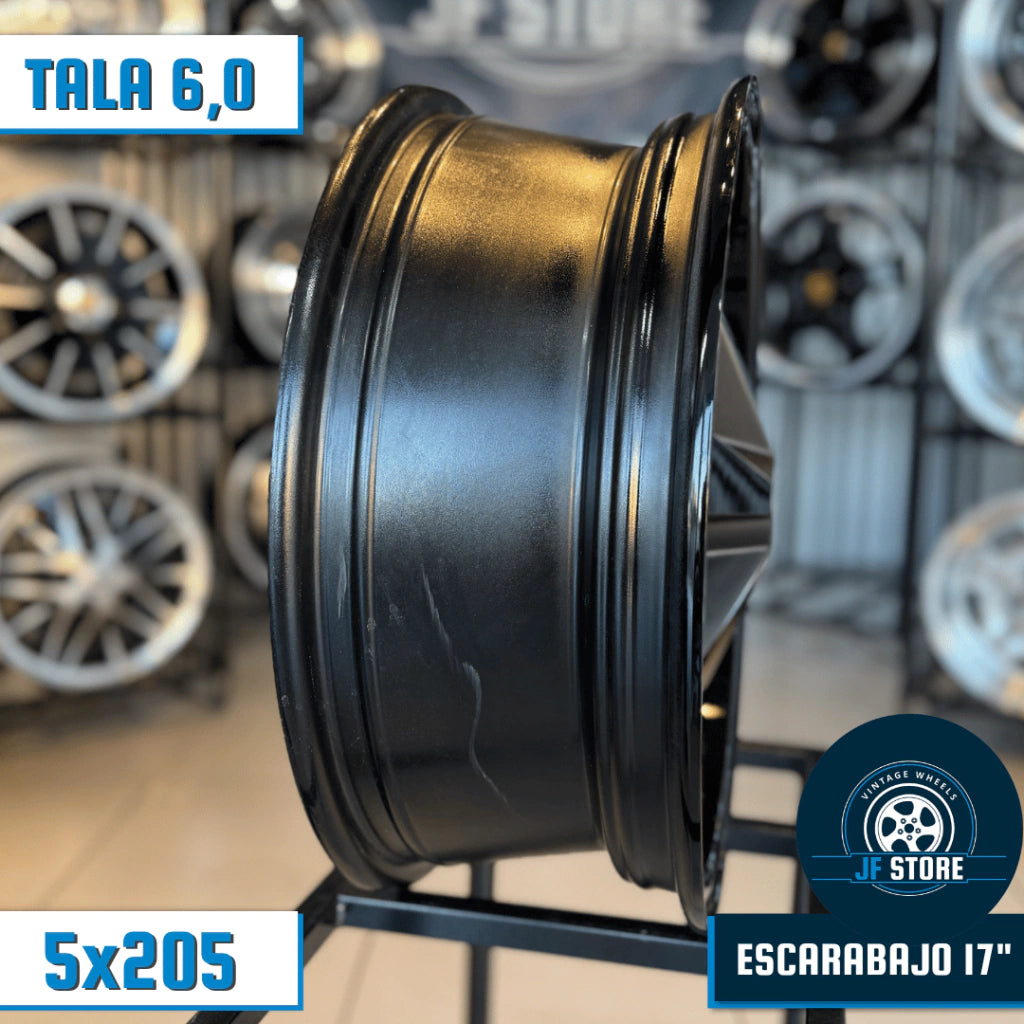 Set of Escarabajo Wheels 17" Black