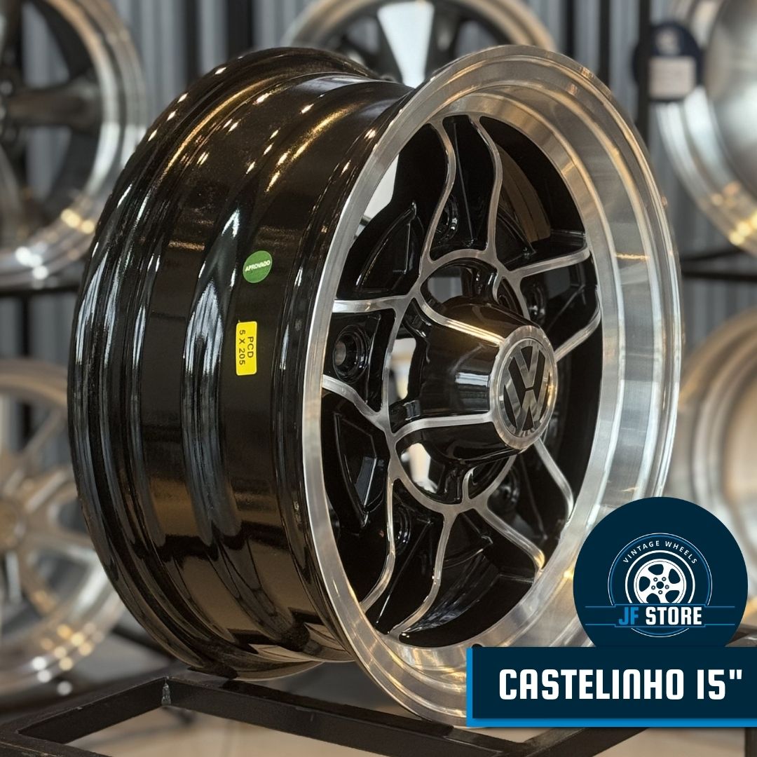 Set of Castelinho Wheels 15" Black