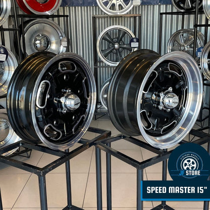 Set of Speed Master Wheels 15" Black