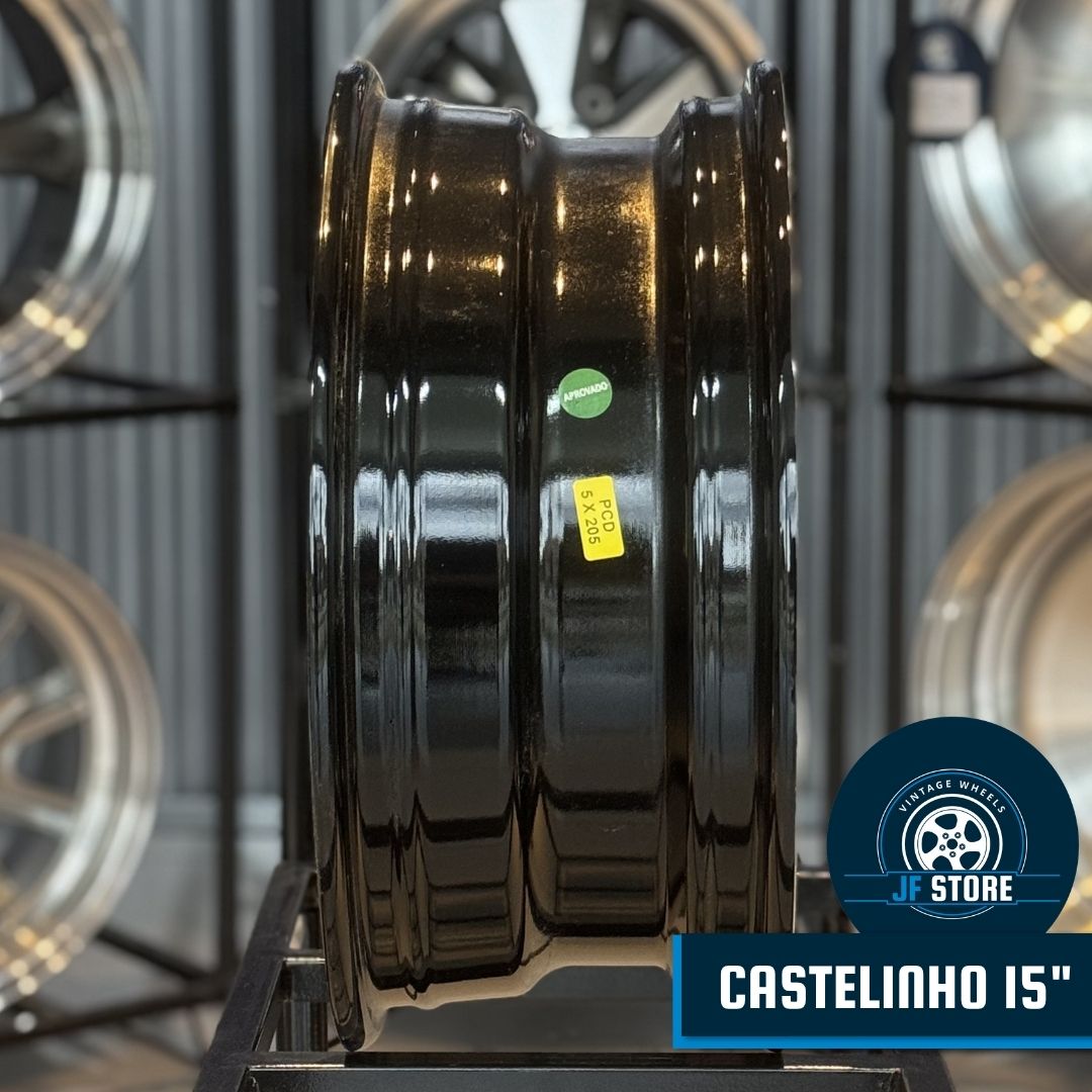 Set of Castelinho Wheels 15" Black