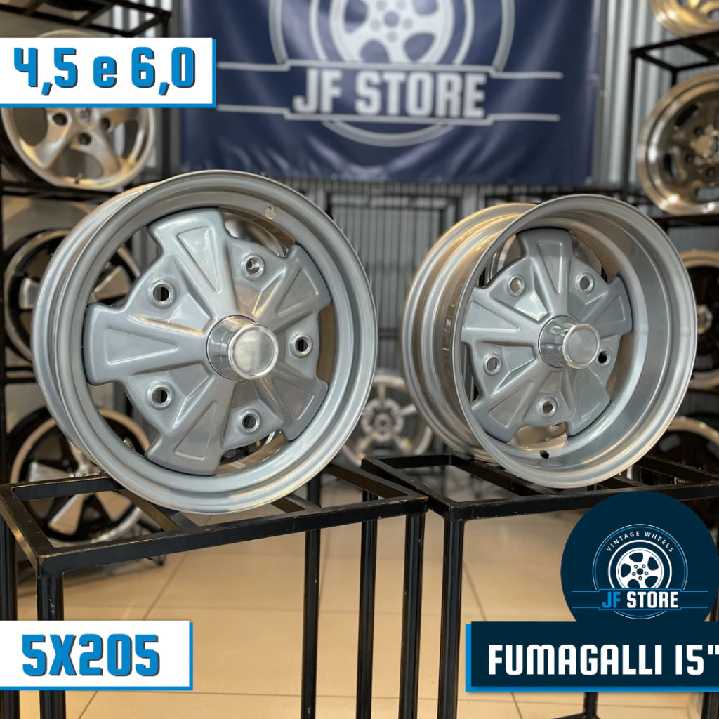 Set of Fumagalli Wheels 15" Silver
