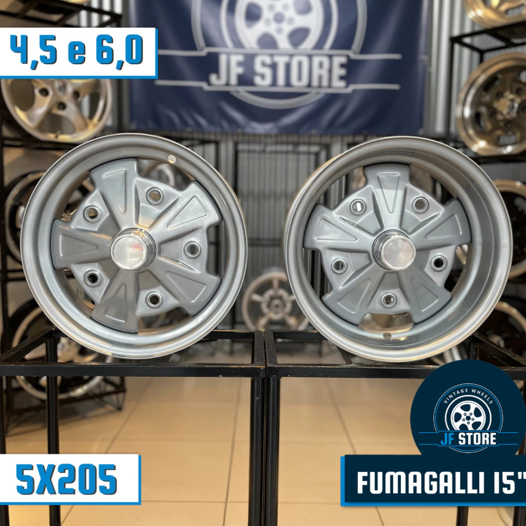 Set of Fumagalli Wheels 15" Silver