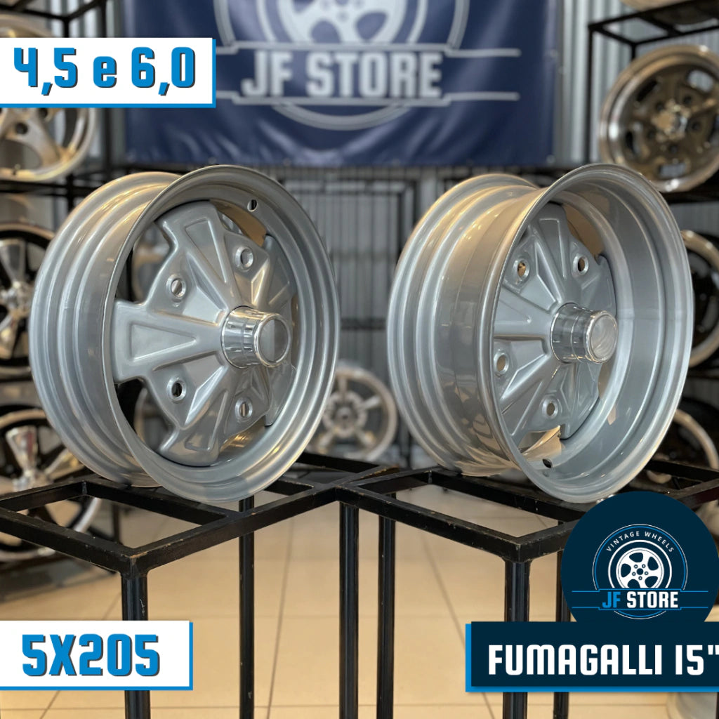 Set of Fumagalli Wheels 15" Silver