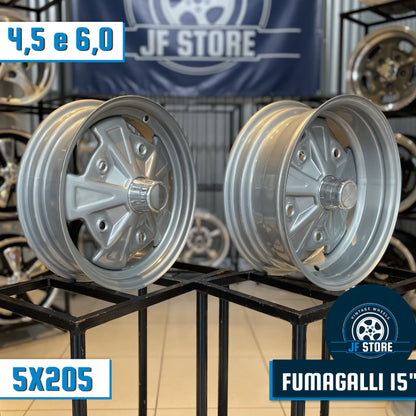 Set of Fumagalli Wheels 15" Silver