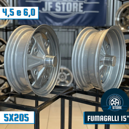 Set of Fumagalli Wheels 15" Silver