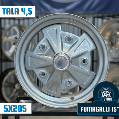 Set of Fumagalli Wheels 15" Silver