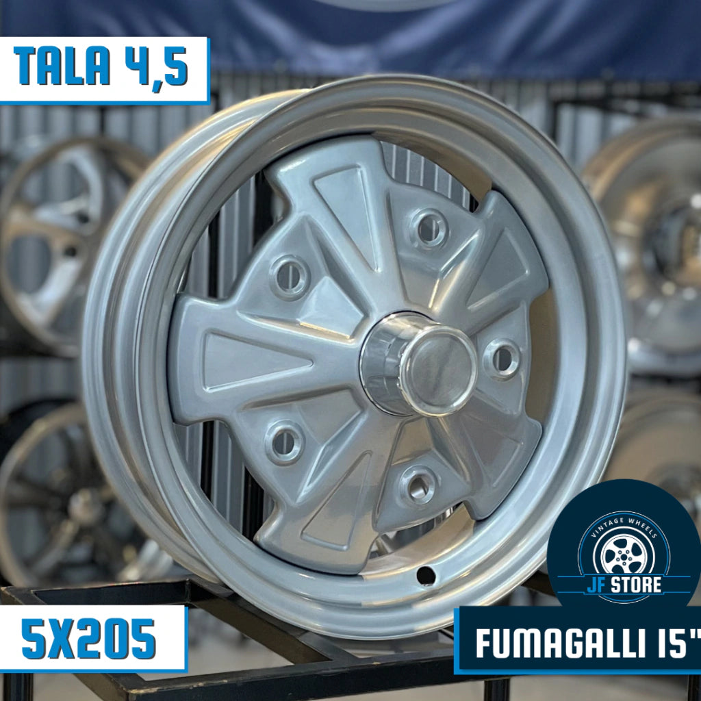Set of Fumagalli Wheels 15" Silver