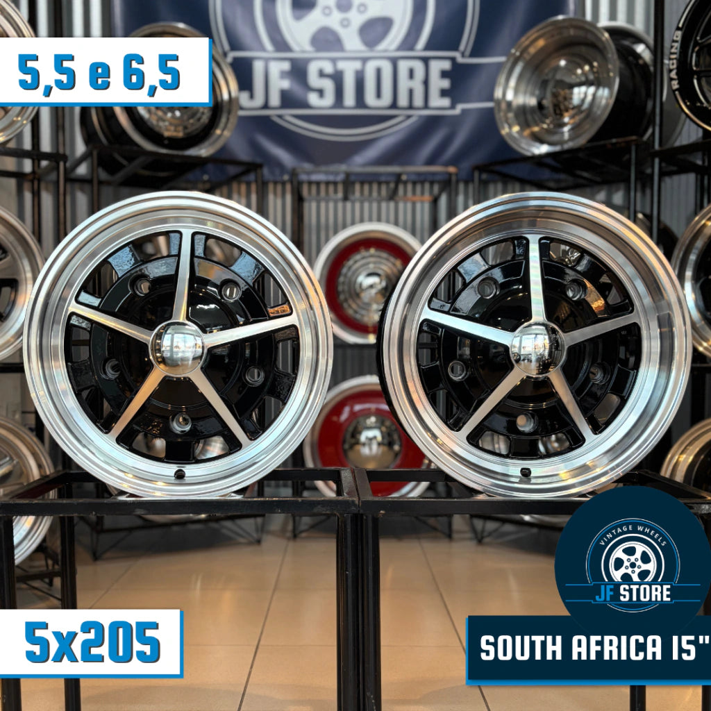 Set of Sprintstar South Africa Wheels 15" Black