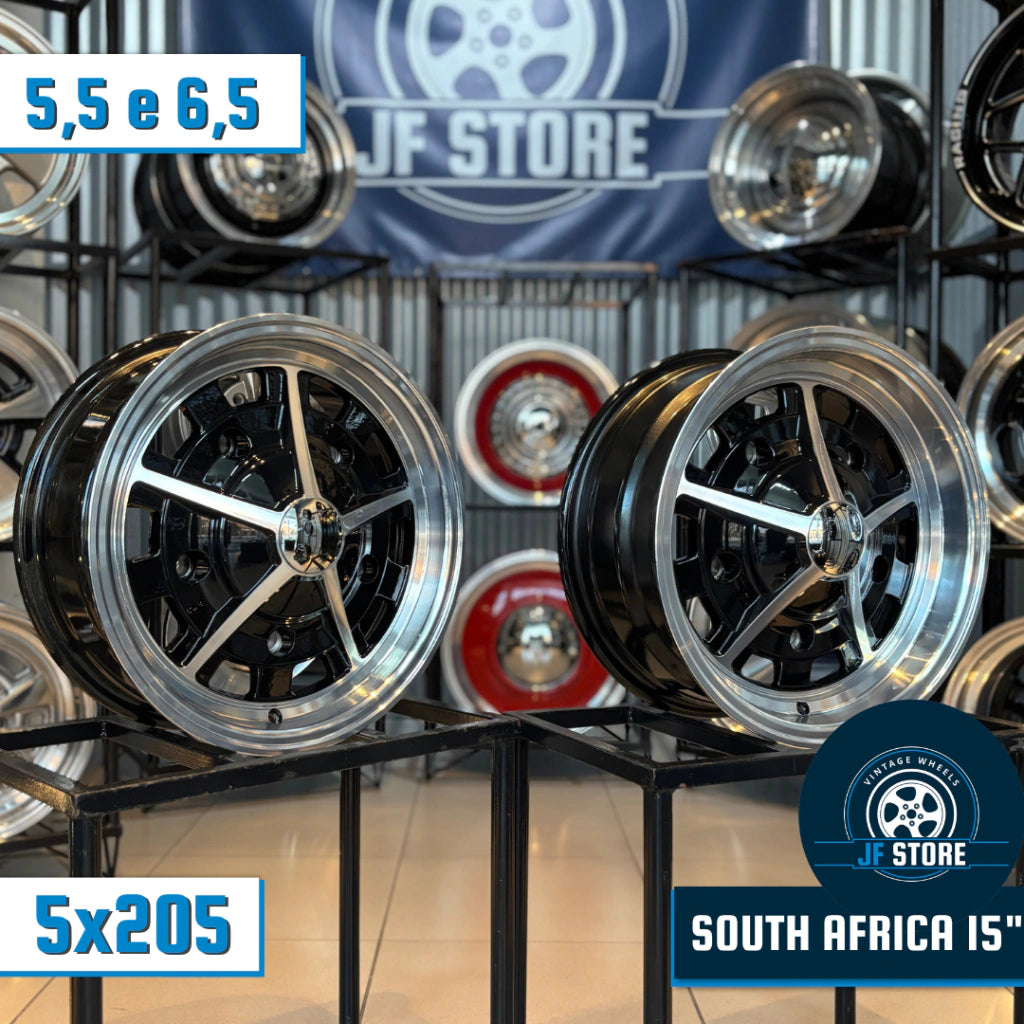 Set of Sprintstar South Africa Wheels 15" Black