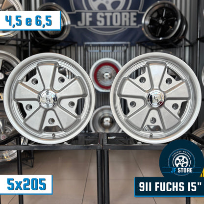 Set of Fuchs Wheels 15" Silver