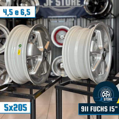 Set of Fuchs Wheels 15" Silver