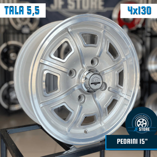 Set of Pedrini Wheels 15" Silver