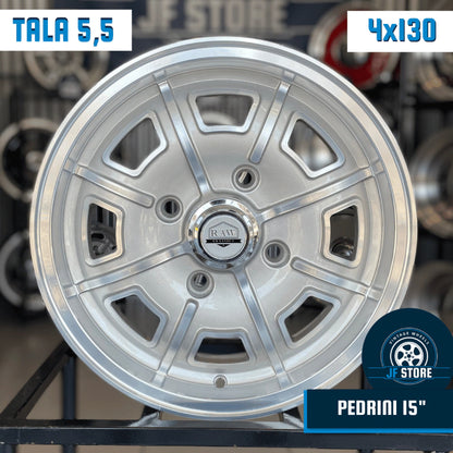 Set of Pedrini Wheels 15" Silver