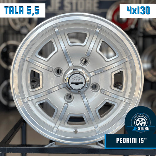 Set of Pedrini Wheels 15" Silver
