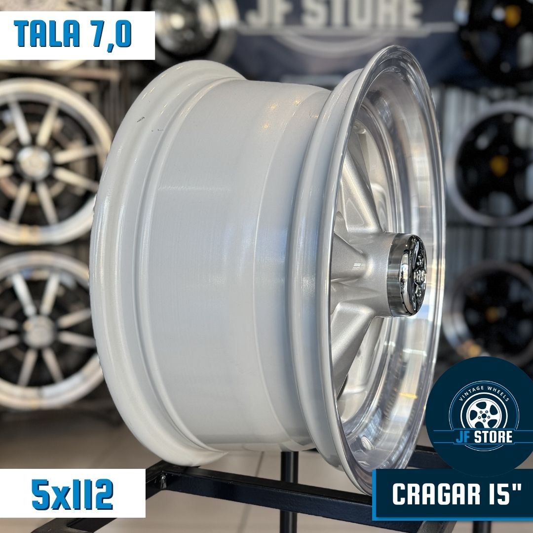 Set of KR Cragar Wheels 15" Silver