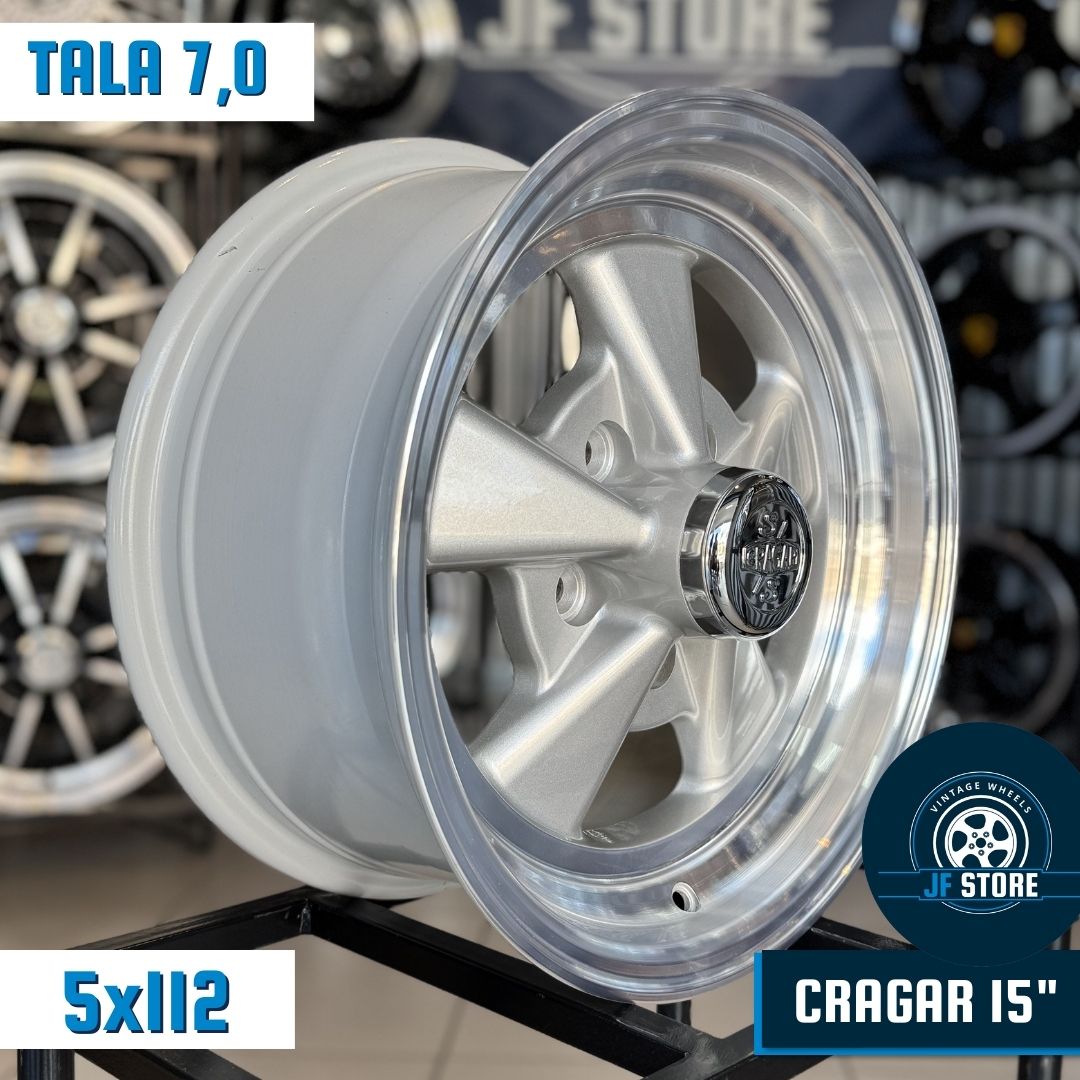 Set of KR Cragar Wheels 15" Silver